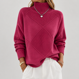 Lauren | Suéter de cachemira lujoso con cuello alto - ultra suave y refinado