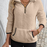 Juliette | Sudadera con capucha y cremallera de corte medio – Confort chic y corte moderno