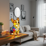 Lámpara Corgi Feliz - Iluminación adorable y cálida con diseño de perrito