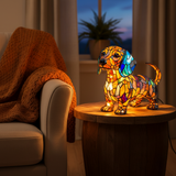 Lámpara Perro Salchicha con Luz Radiante – Iluminación Cálida y Decorativa