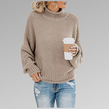 Rikke | suéter oversize de cuello alto en punto suave – cómodo y con estilo