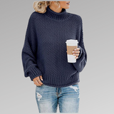 Rikke | suéter oversize de cuello alto en punto suave – cómodo y con estilo