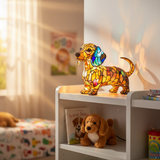 Lámpara Perro Salchicha con Luz Radiante – Iluminación Cálida y Decorativa