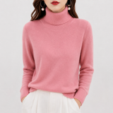 Amara | Suéter de cachemira con cuello alto — suavidad lujosa y estilo chic