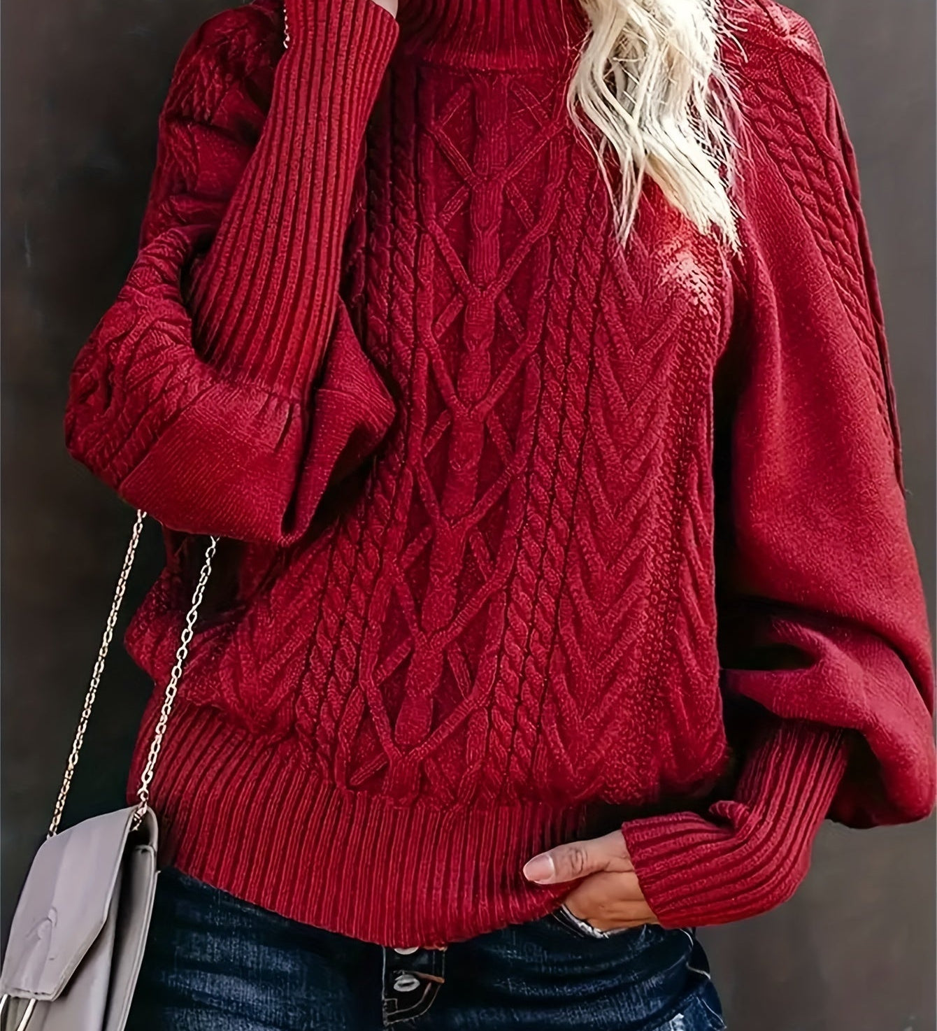 Lory | Suéter largo casual de mangas largas – Comodidad y estilo