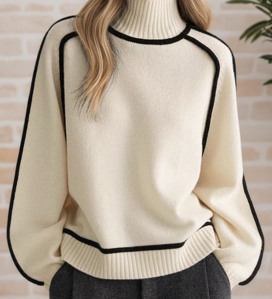 Donna | Suéter Elegante de Cuello Alto - Chic y Cómodo
