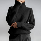 Lauren | Suéter de cachemira lujoso con cuello alto - ultra suave y refinado