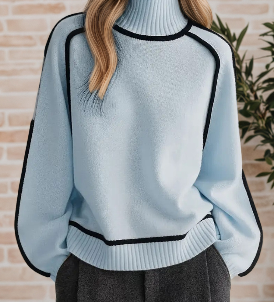 Donna | Suéter Elegante de Cuello Alto - Chic y Cómodo