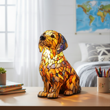 Lámpara de Golden Retriever Radiante: Iluminación cálida y encantadora para el hogar