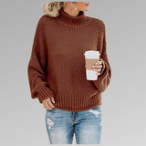 Rikke | suéter oversize de cuello alto en punto suave – cómodo y con estilo