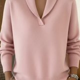 Léa | Suéter de cuello en V — Elegante y cómodo