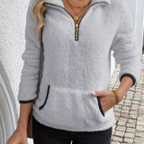 Juliette | Sudadera con capucha y cremallera de corte medio – Confort chic y corte moderno