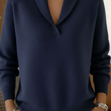 Léa | Suéter de cuello en V — Elegante y cómodo