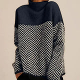 Norah | suéter de algodón suave con cuello alto, elegante y cómodo