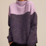 Norah | suéter de algodón suave con cuello alto, elegante y cómodo