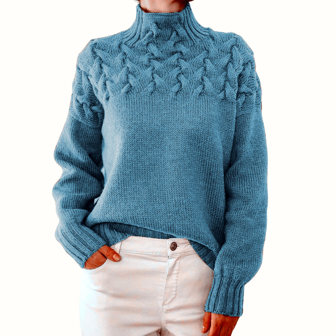 Elena | Suéter de cuello alto cálido – suave, cómodo y elegante