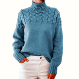 Elena | Suéter de cuello alto cálido – suave, cómodo y elegante