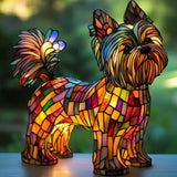 Lámpara deslumbrante de Yorkshire Terrier