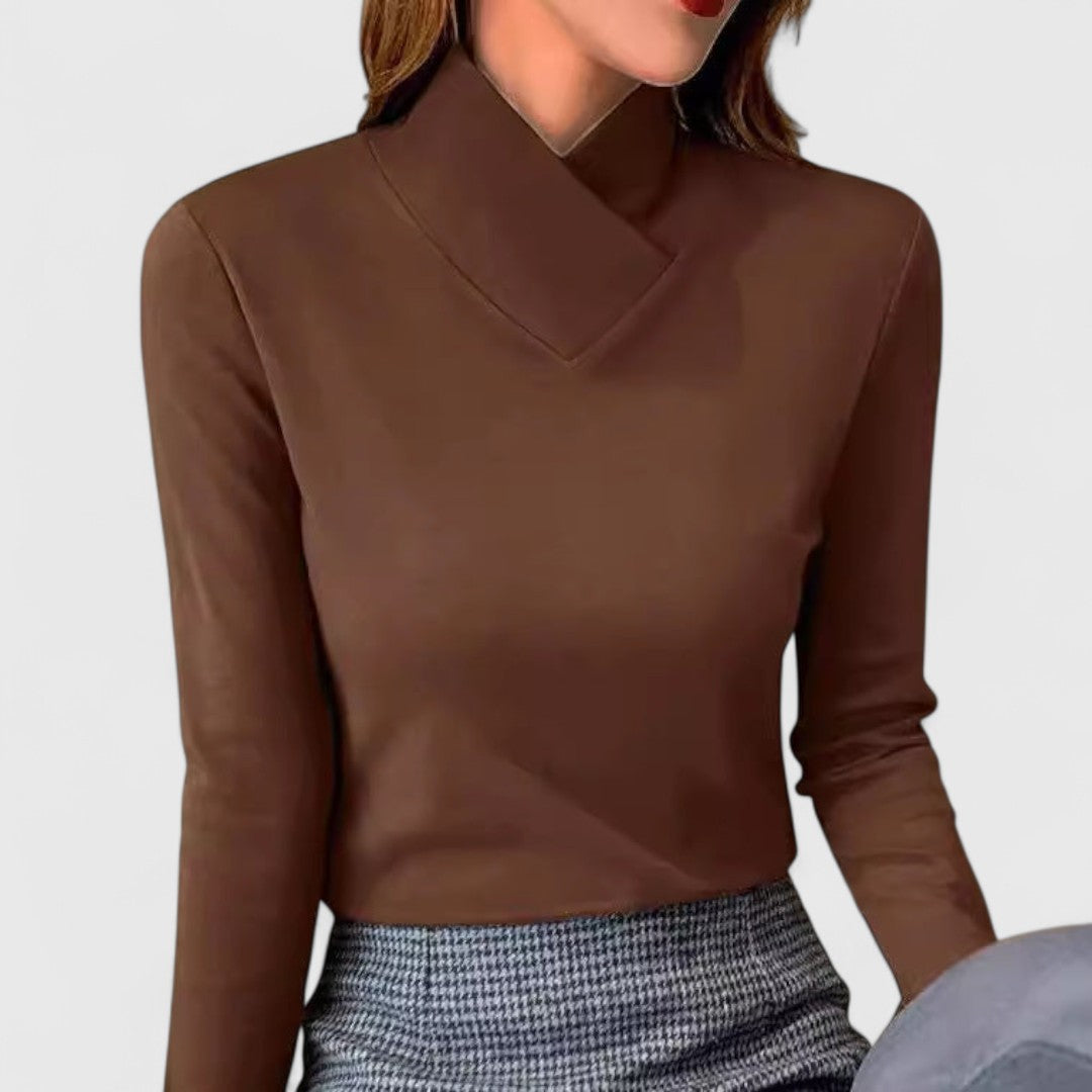 Clair | Suéter elegante de cuello alto — Chic y cómodo