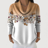 Sophie | Top delicado con cuello suave y motivo floral