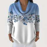 Sophie | Top delicado con cuello suave y motivo floral