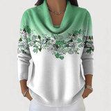 Sophie | Top delicado con cuello suave y motivo floral