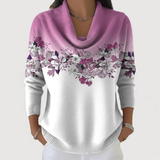 Sophie | Top delicado con cuello suave y motivo floral