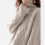 Tora | Suéter de cuello alto de punto suave de lujo – elegante, cálido y súper cómodo