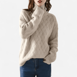 Tora | Suéter de cuello alto de punto suave de lujo – elegante, cálido y súper cómodo