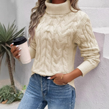Kalliope | Suéter grueso de cuello alto y acogedor en look oversize