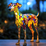Lámpara de vidrio con diseño inspirado en Whippet