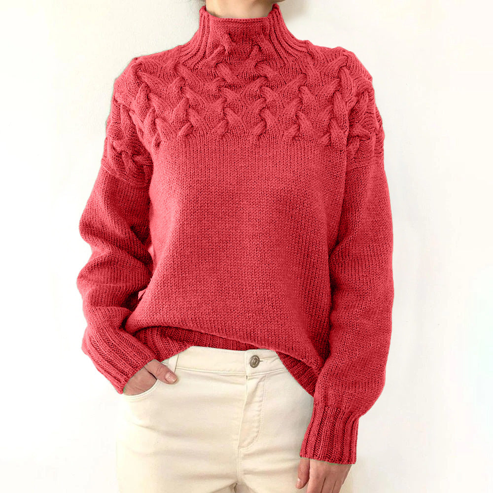 Elena | Suéter de cuello alto cálido – suave, cómodo y elegante
