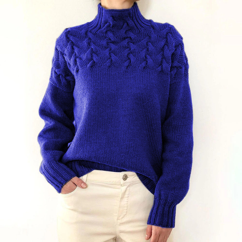 Elena | Suéter de cuello alto cálido – suave, cómodo y elegante