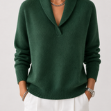 Léa | Suéter de cuello en V — Elegante y cómodo