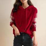 Emily | Sudadera con capucha de trenza — Tejido trenzado para un look casual chic
