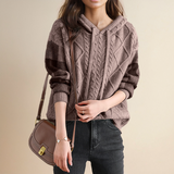 Emily | Sudadera con capucha de trenza — Tejido trenzado para un look casual chic