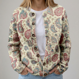 Clara | Cardigan con estampado floral para el otoño – chic y ultracómodo