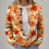 Briarwood | Cardigan de punto con estampado vintage — Elegancia retro y comodidad premium