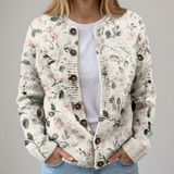 Lina | Cardigan floral de otoño - Elegancia y comodidad