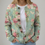 Mila | Cárdigan floral de otoño – Suave y elegante