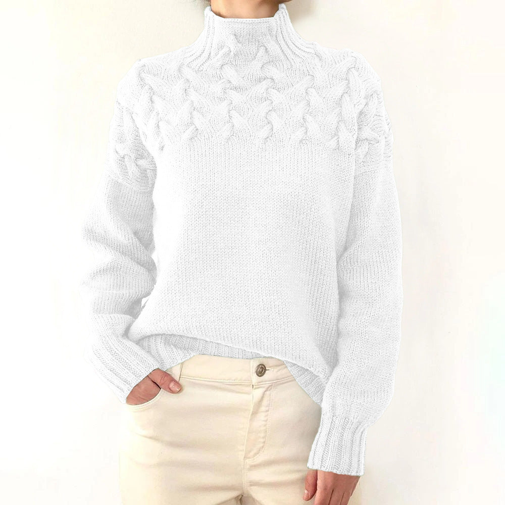 Elena | Suéter de cuello alto cálido – suave, cómodo y elegante